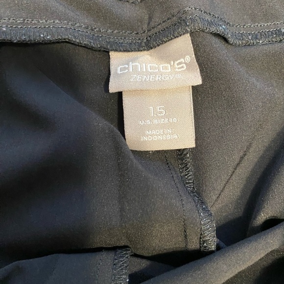 Chico's Black Zenergy pant size 10 - Picture 7 of 9